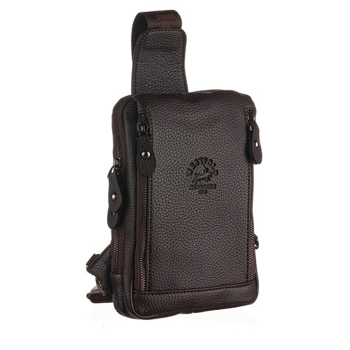 7033 Westpolo Genuine Leather Water Resistant Hand and Shoulder Strap Leather Bag