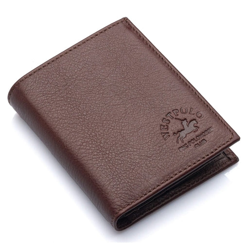 1004 Westpolo Martini Genuine Leather Men's Wallet Card Holder with Wide Card Holder Compartment