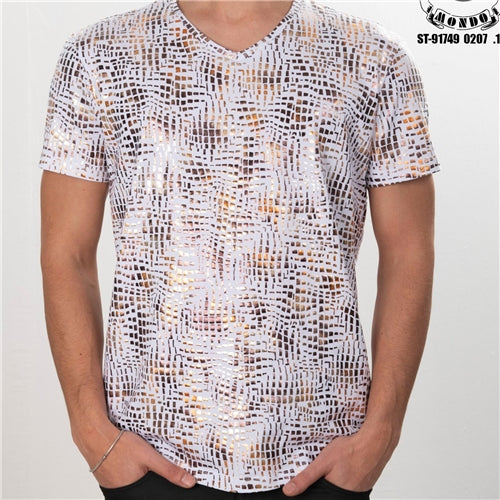 ST-91749 Mondo Snake Foil Knit T-Shirt