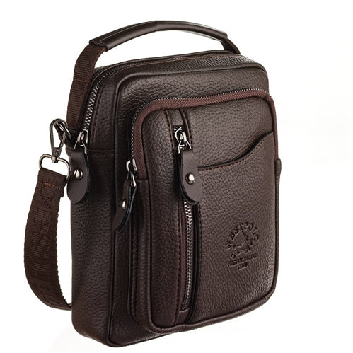 7007 Westpolo Genuine Leather Water Resistant Hand and Shoulder Strap Crossbody Bag