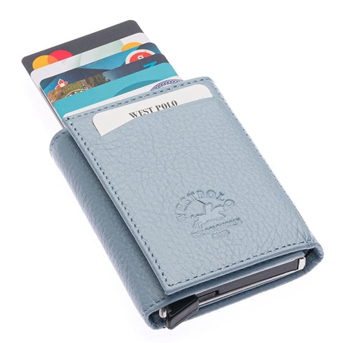 5550 Westpolo Safari Genuine Leather Unisex Wallet with Multiple Card Holders and Mechanism