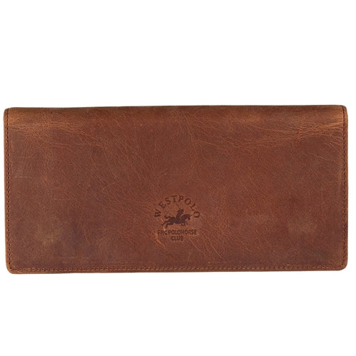 2724C Westpolo Agen Genuine Leather Men's Wallet with Coin Compartment