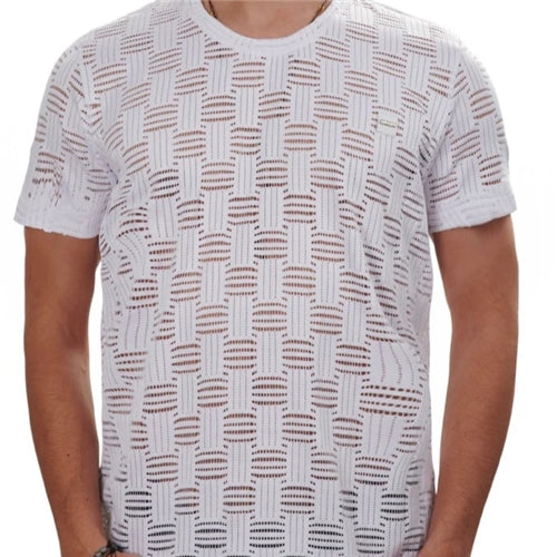 ST-91650 Mondo Crochet Knit T-Shirt