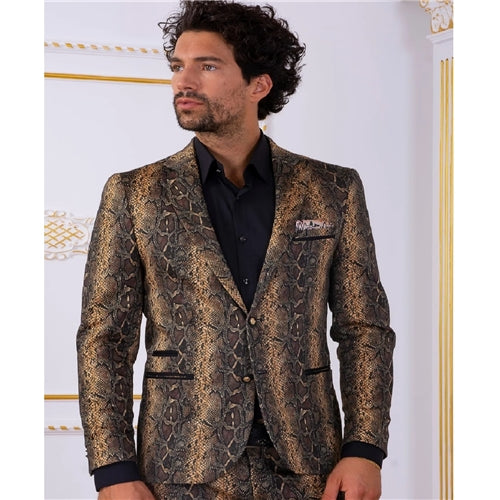 C-3669-6 Mondo Gold Mix Blazer