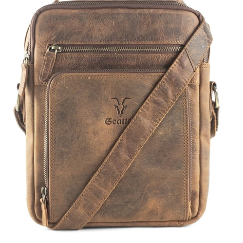 8612 Westpolo Genuine Leather Water Resistant Hand and Shoulder Strap Leather Bag