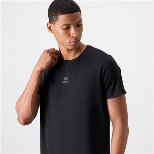 88387 Polyester Breathable Textured Thin Flexible Standard Fit Men's Performance T-Shirt