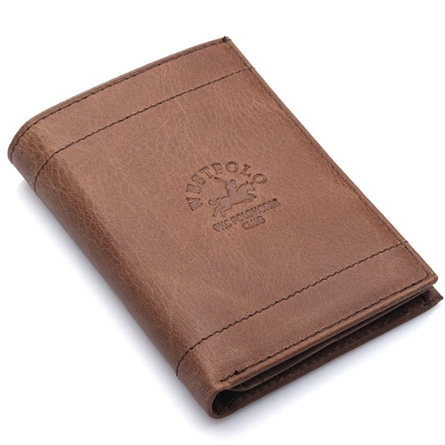 213C Westpolo Agen Genuine Leather Men's Wallet with Coin Compartment