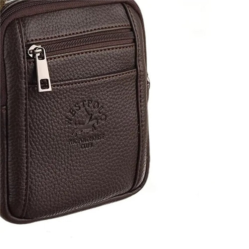 8304 Westpolo Genuine Leather Water Resistant Hand and Shoulder Strap Crossbody Bag