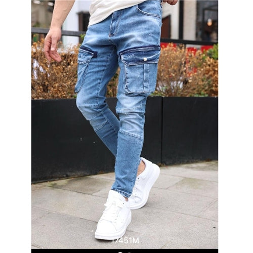17451-35 I8 Denim Cargo Jeans
