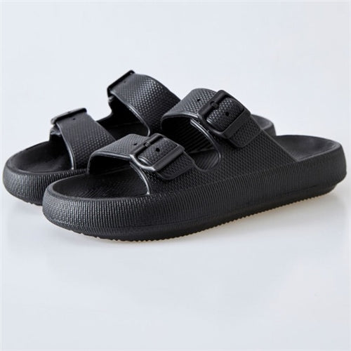 89302 High-Sole Double Buckled Men's Slippers