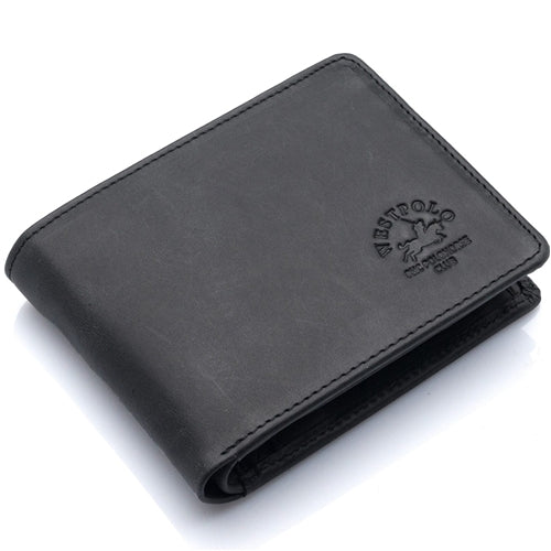1423C Westpolo Martini Unisex Crazy Antique Genuine Leather Wallet Card Holder with Large Card Holder Compartment
