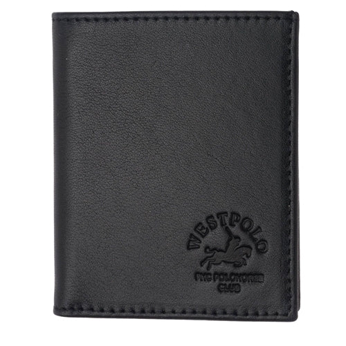 1004C Westpolo Martini Genuine Leather Men's Wallet Card Holder with Wide Card Holder Compartment