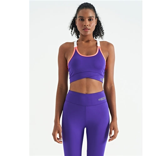 97254 Dark Purple Back Detailed Strappy Slim Fit Women's Bustier
