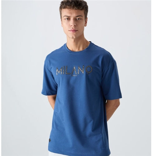 88345 Parliament Cotton Thick Soft Texture Oversize Fit Printed Men's T-Shirt